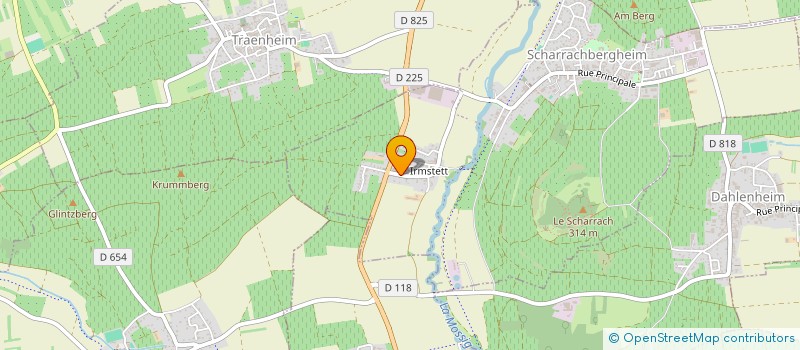 localisation de l'entreprise SCI K1  SCHARRACHBERGHEIM-IRMSTETT