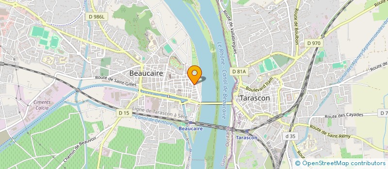 localisation de l'entreprise SCI K10  BEAUCAIRE