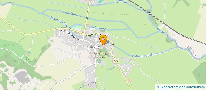 localisation de l'entreprise SCI K2C  JUSSEY