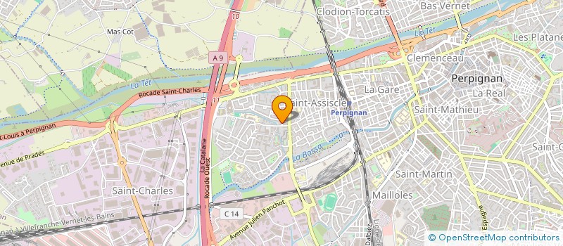 localisation de l'entreprise SCI K2CS  PERPIGNAN
