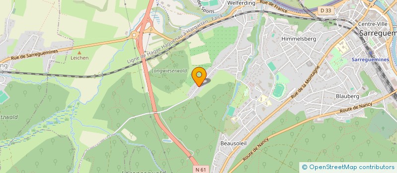 localisation de l'entreprise SCI K2G.IMMO à SARREGUEMINES