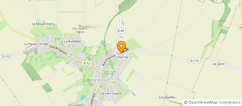 localisation de l'entreprise SCI K2H  VIGNACOURT