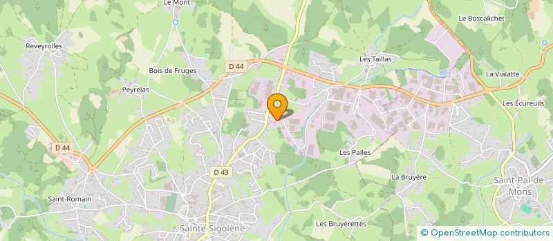 localisation de l'entreprise SCI K2J à SAINTE-SIGOLENE