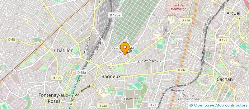 localisation de l'entreprise SCI K2J à BAGNEUX