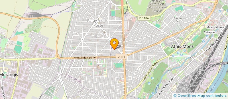 localisation de l'entreprise SCI K2M  ATHIS-MONS