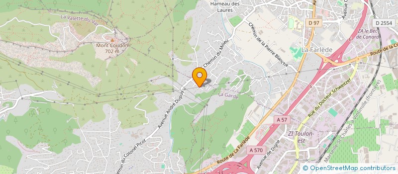 localisation de l'entreprise SCI K2ML à LA VALETTE-DU-VAR