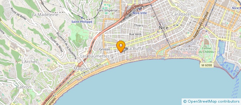 localisation de l'entreprise SCI K2RS  NICE