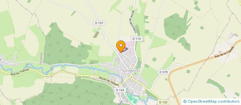 localisation de l'entreprise SCI K2S  SONGEONS