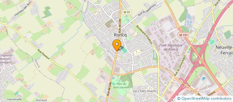 localisation de l'entreprise SCI K47 CROIX à RONCQ
