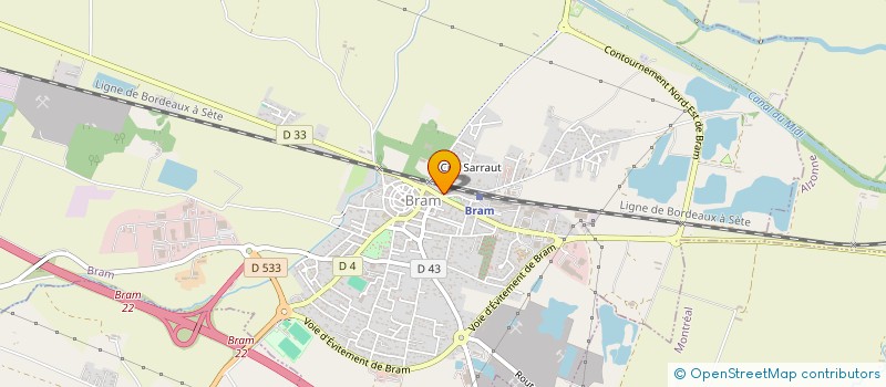 localisation de l'entreprise SCI K5 BRAM  BRAM