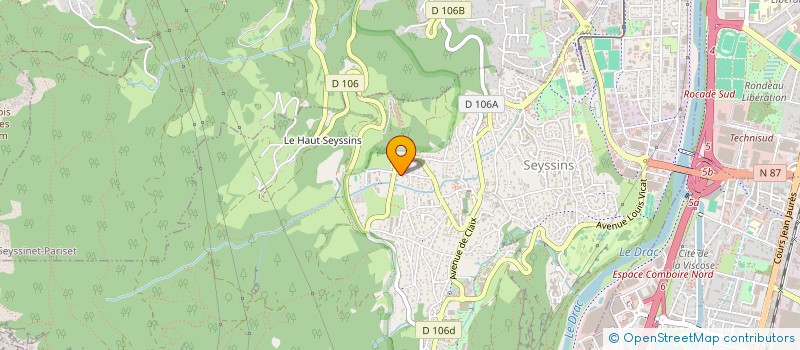 localisation de l'entreprise SCI K6  SEYSSINS