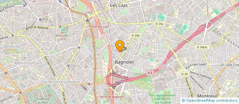 localisation de l'entreprise SCI KA à BAGNOLET