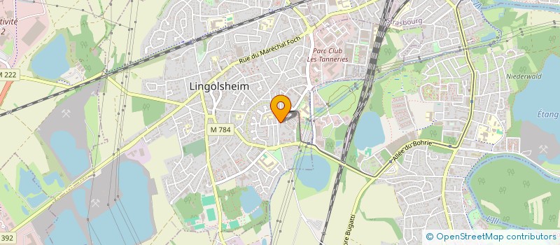 localisation de l'entreprise SCI KA  LINGOLSHEIM