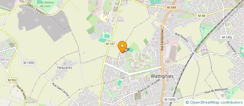 localisation de l'entreprise SCI KABACALI  WATTIGNIES