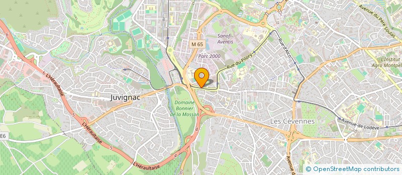 localisation de l'entreprise SCI KABAN à MONTPELLIER