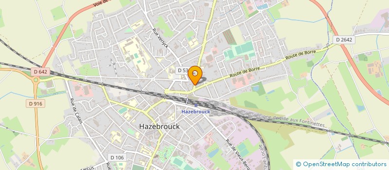 localisation de l'entreprise SCI KABLANC  HAZEBROUCK