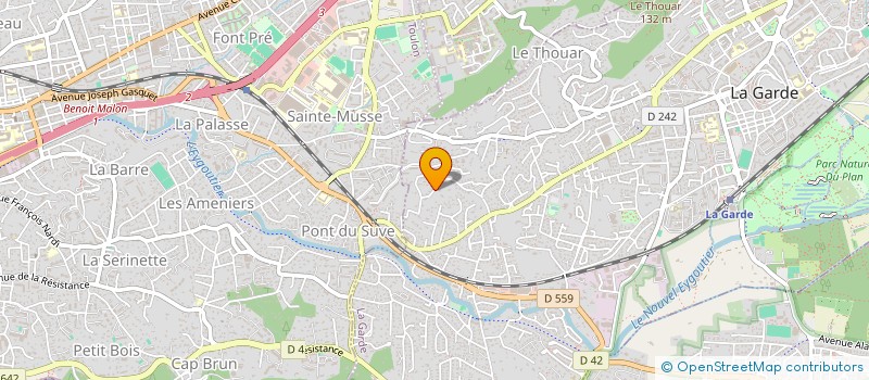 localisation de l'entreprise SCI KABRI  LA GARDE