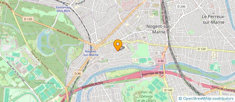 localisation de l'entreprise SCI KAC & CIE à NOGENT-SUR-MARNE
