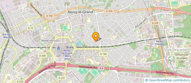 localisation de l'entreprise SCI KACE à NOISY-LE-GRAND