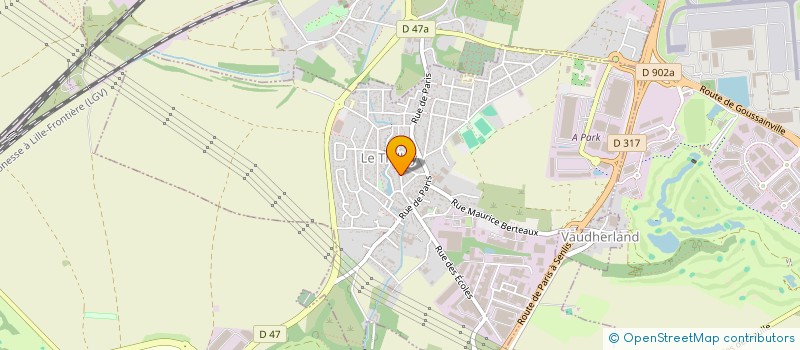 localisation de l'entreprise SCI KACHEL  LE THILLAY