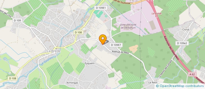 localisation de l'entreprise SCI KACI MAHMOUD  LA BREDE