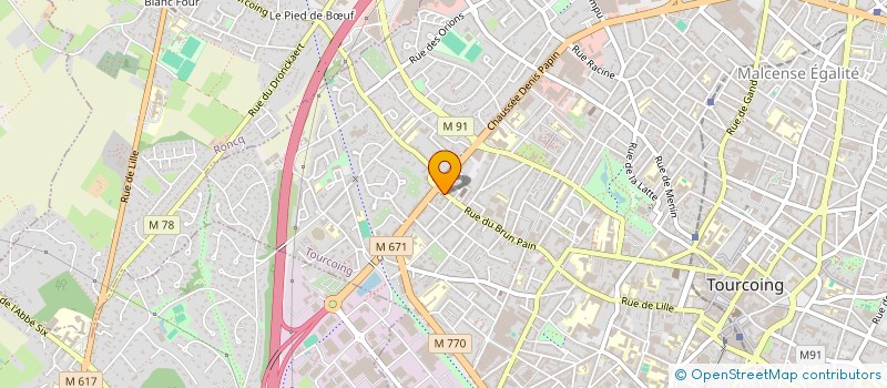 localisation de l'entreprise SCI KACIAF ET CRESSIN  TOURCOING