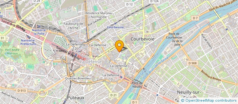 localisation de l'entreprise SCI KADA/EBOUMBOU à COURBEVOIE