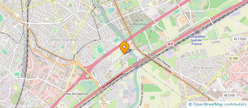 localisation de l'entreprise SCI KADE à LATTES