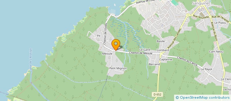 localisation de l'entreprise SCI KADE  SANGUINET