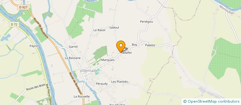 localisation de l'entreprise SCI KADI  VILLEMADE