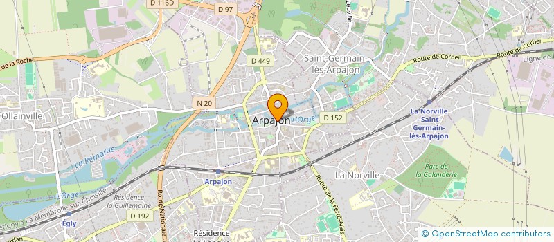 localisation de l'entreprise SCI KADOM  ARPAJON