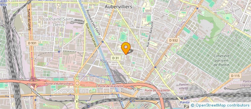 localisation de l'entreprise SCI KADOR  AUBERVILLIERS