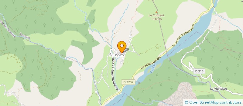 localisation de l'entreprise SCI KAEL  SAUSSES