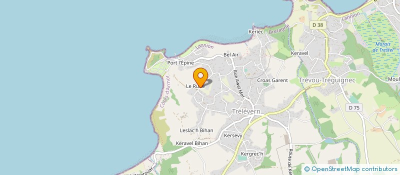 localisation de l'entreprise SCI KAERBATIMENT  TRELEVERN