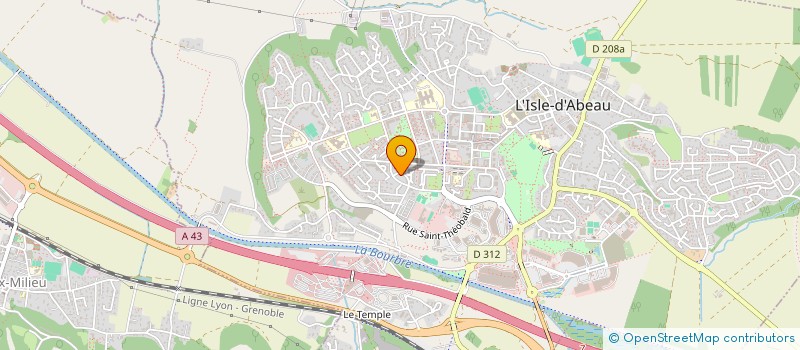 localisation de l'entreprise SCI KAES 38  L'ISLE-D'ABEAU