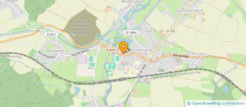 localisation de l'entreprise SCI KAFA  DANNEMARIE