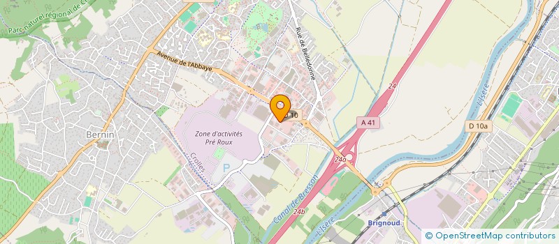 localisation de l'entreprise SCI KAFE  CROLLES