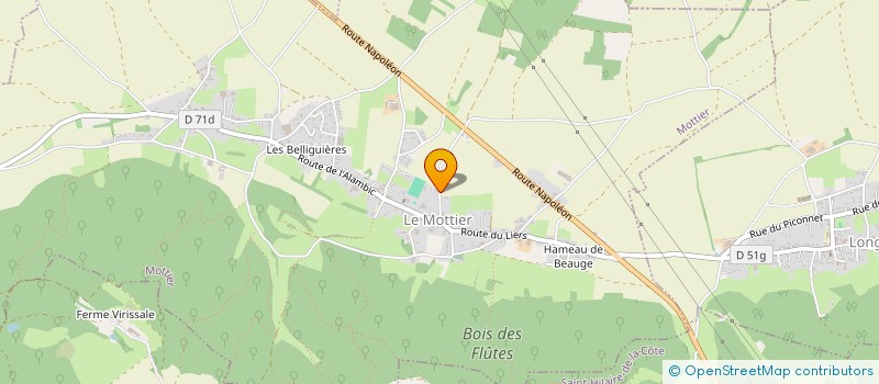 localisation de l'entreprise SCI KAFES  MOTTIER