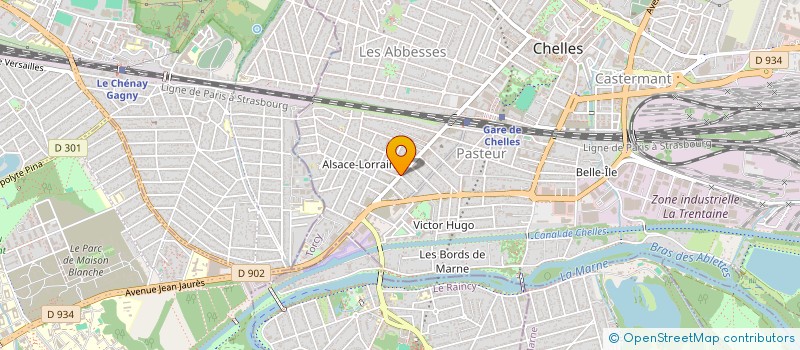 localisation de l'entreprise SCI KAFOUNTINE  CHELLES