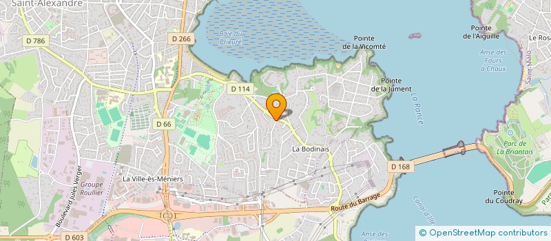 localisation de l'entreprise SCI KAFRANI COTE D'EMERAUDE  DINARD