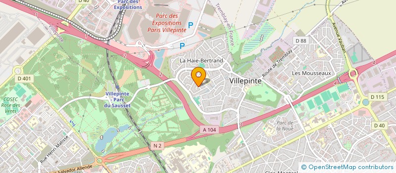 localisation de l'entreprise SCI KAGE à VILLEPINTE