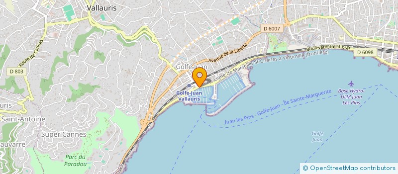 localisation de l'entreprise SCI KAGE  VALLAURIS