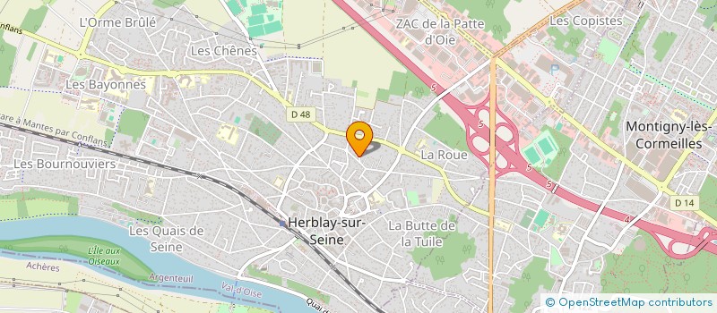 localisation de l'entreprise SCI KAGE  HERBLAY-SUR-SEINE