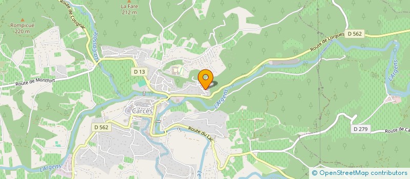 localisation de l'entreprise SCI KAGY  CARCES