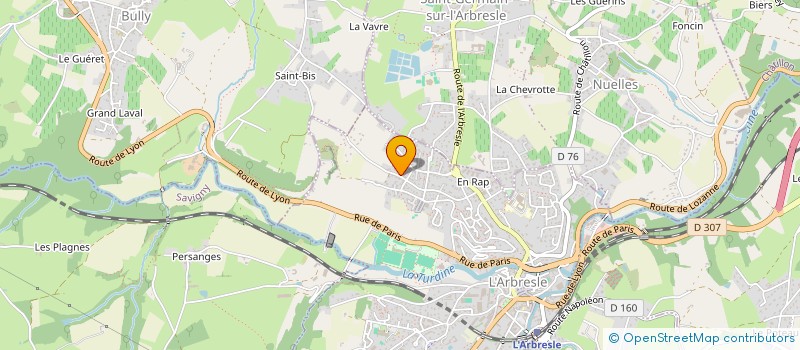 localisation de l'entreprise SCI KAHALE  L'ARBRESLE