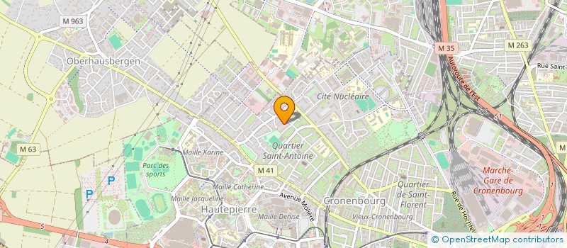 localisation de l'entreprise SCI KAHE  STRASBOURG