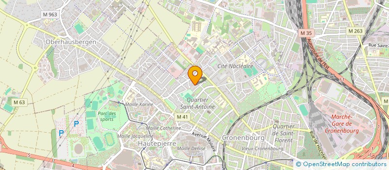 localisation de l'entreprise SCI KAHECOM  STRASBOURG