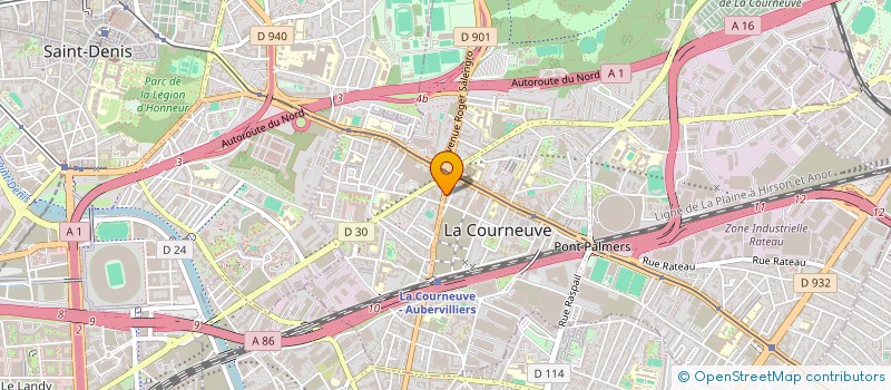 localisation de l'entreprise SCI KAHINA à LA COURNEUVE