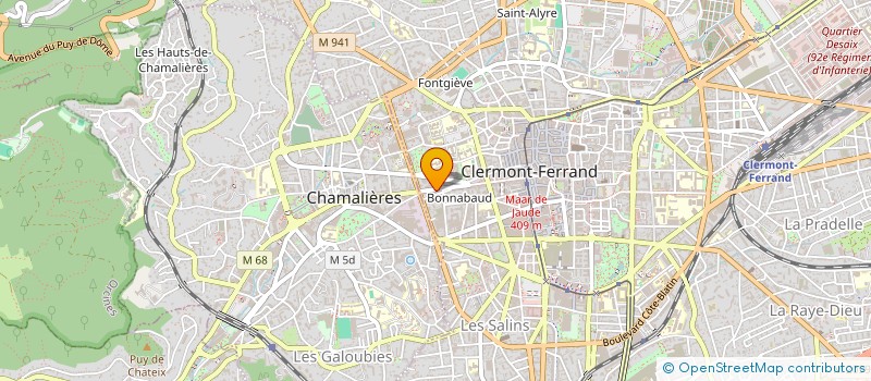 localisation de l'entreprise SCI KAHN  CLERMONT FERRAND