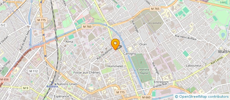 localisation de l'entreprise SCI KAHVECI  ROUBAIX